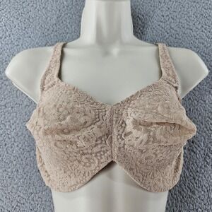 Wacoal Bra Womens‎ 36DD Beige Halo Lace Full Figure Underwire #65547